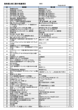 契約図と竣工図の相違項目