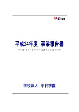 平成24年度事業報告書