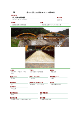 仙人橋・徐福橋 最初の国土交通省モデル木橋事業 38