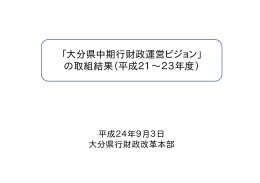 中期行財政運営ビジョンの取組結果 [PDFファイル／211KB]
