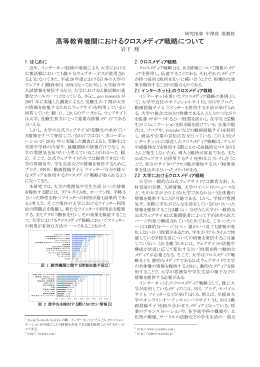 高等教育機関におけるクロスメディア戦略について
