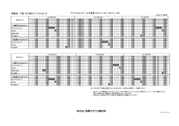 開催地 ：大阪・名古屋テクニカルセンタ テクニカルスクール日程表（2014