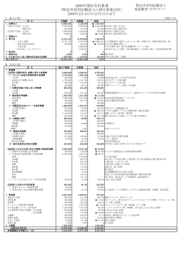 2006年度収支計算書 - 柔道教育ソリダリティー