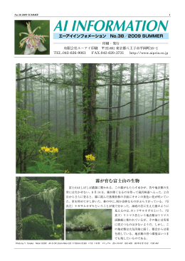 霧が育む富士山の生物