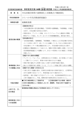 市民提案型協働事業 事前意見交換(中間・結果)確認書（平成