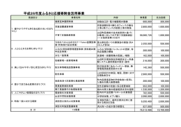 平成26年度寄付金活用事業【PDF】