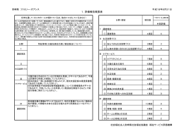 1．評価報告概要表