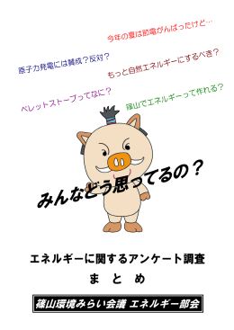 エネルギーに関するアンケート調査（まとめ）