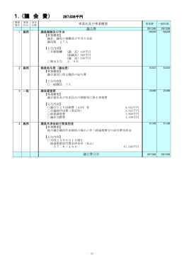 1．（議 会 費）