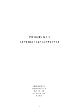 先進国企業と途上国