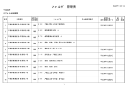 フォルダ 管理表