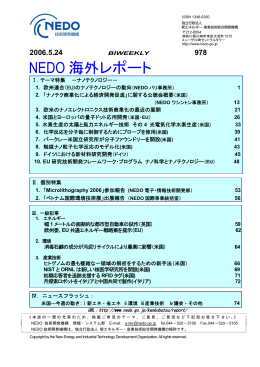 全文はこちら【PDF：2066KB】 - 新エネルギー・産業技術総合開発機構