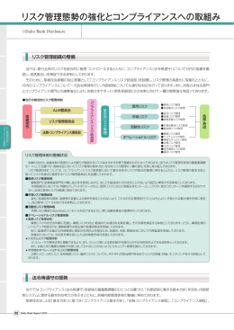 リスク管理態勢の強化とコンプライアンスへの取組み