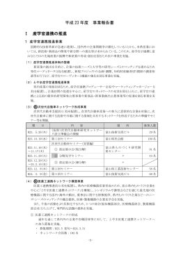 平成 23 年度 事業報告書 Ⅰ 産学官連携の推進