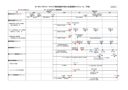 カーボンマネジャーキャリア段位制度平成24年度事業スケジュール (予定）