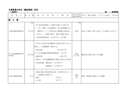 主要事業の決定（議会提案）状況 商 工 費