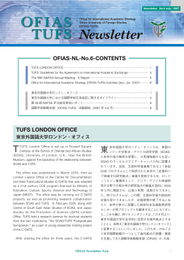 OFIAS-TUFS Newsletter No.6
