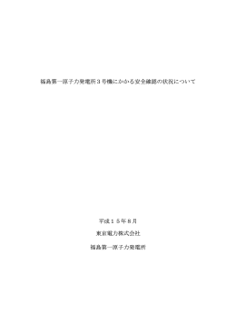 (東京電力株式会社に対する確認事項)について[PDFファイル／121KB]