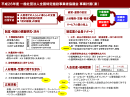 平成26年度事業計画の件 - 全国特定施設事業者協議会