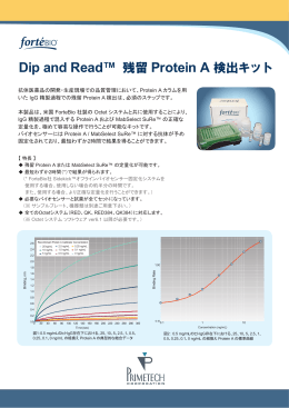 Dip and Read&trade;残留ProteinA検出キット