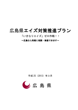 広島県エイズ対策推進プラン (PDFファイル)