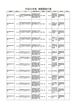 2012年度 施行簿 労働基準局労災補償部補償課分