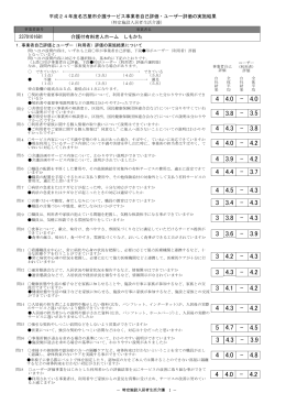 特定施設入居者生活介護 - 介護・障害情報提供システム