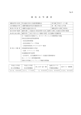 町交通安全母の会運営費補助金