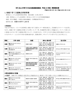 承認された事業報告書（PDF）