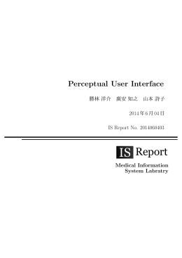 Report - 医療情報システム研究室