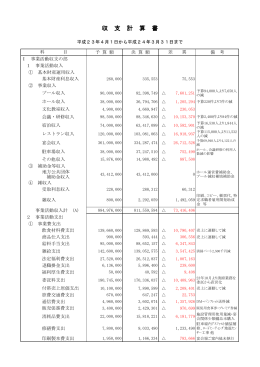 収 支 計 算 書