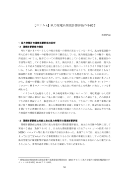 【コラム 4】風力発電所環境影響評価の手続き
