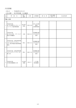 入札情報(平成26年4月11日分) (PDF形式：30KB)
