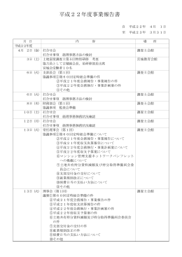 平成22年度事業報告書 - 宮城県土地家屋調査士会