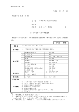 名 称 千代田2丁目子供会育成会 所在地 代表者 会長 山川 奈都子