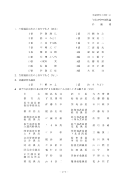 －27－ 平成27年3月11日 午前10時00分開議 於 議 場 1