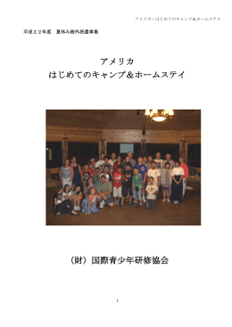 事業報告書 - 国際青少年研修協会