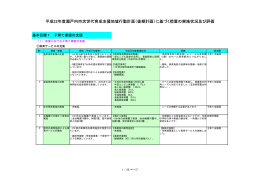 平成22年度実施状況及び評価（PDF：302.7KB）