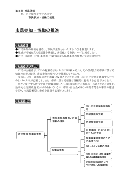 市民参加・協働の推進 （PDF形式：168.3KB）