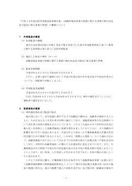 監査結果報告書（概要）(PDF文書)