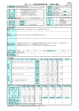 平成 年度事務事業評価表（一般事業・継続） 25