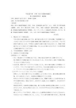 平成 22 年度 苫東・和みの森運営協議会 第 1 回運営幹事会 議事録
