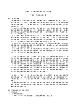 平成21年度事業報告書及び収支計算書 平成21年度事業報告書 第1