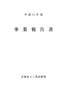平成11年度事業報告書