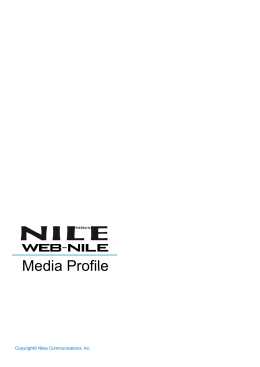 Media Profile - WEB-NILE