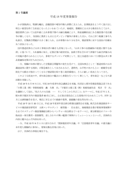 平成 18 年度事業報告