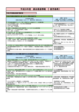 平成25年度 献血推進情報 【 鹿児島県】