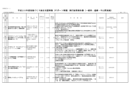 一般枠：過疎・中山間地域