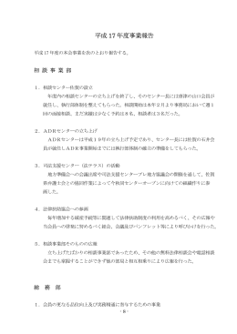 平成 17 年度事業報告