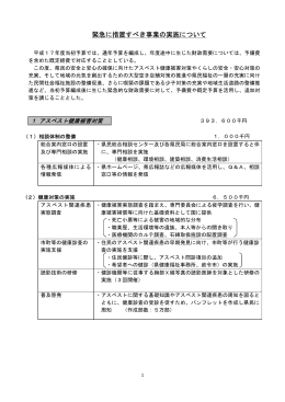 緊急に措置すべき事業の実施について（資料6） （ PDFファイル